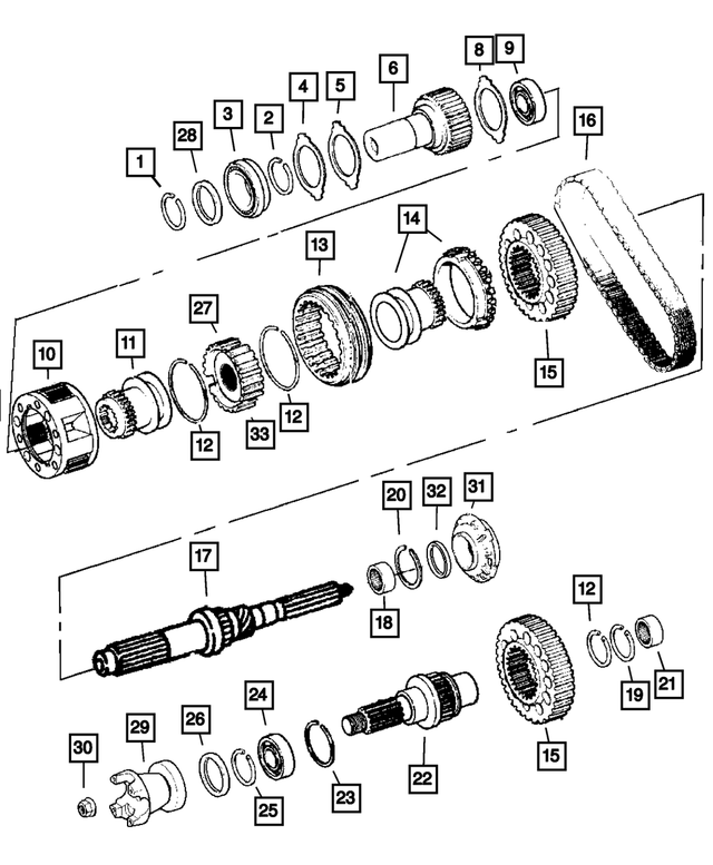 5103489AA - NVG273; Transfer Case: Output Shaft Bearing for Mopar Image