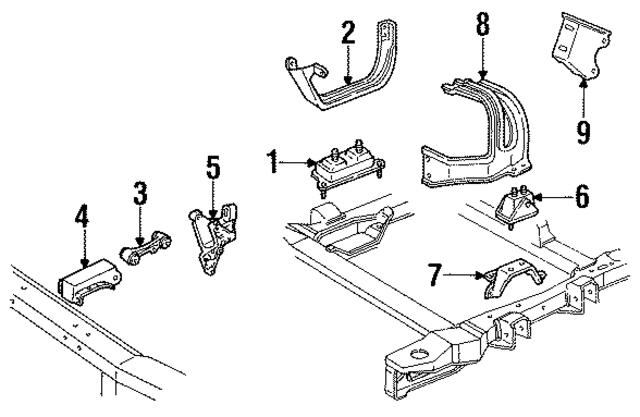 10114751 - Engine: Mount Bracket for GM Image
