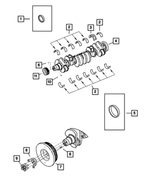 5086813AA - Engine 6.7L Cummins (Diesel): Crankshaft Oil Seal for Mopar Image
