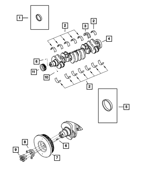 Crankshaft, Piston and Torque Converter for 2007 Dodge Ram 2500 #2