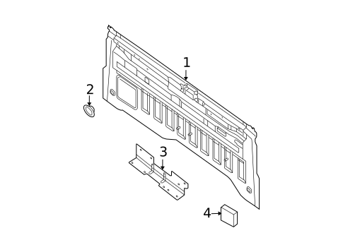Back Panel for 2010 Nissan TITAN #0