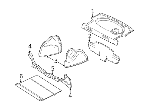 Interior Trim - Rear Body for 2002 Ford Focus #0