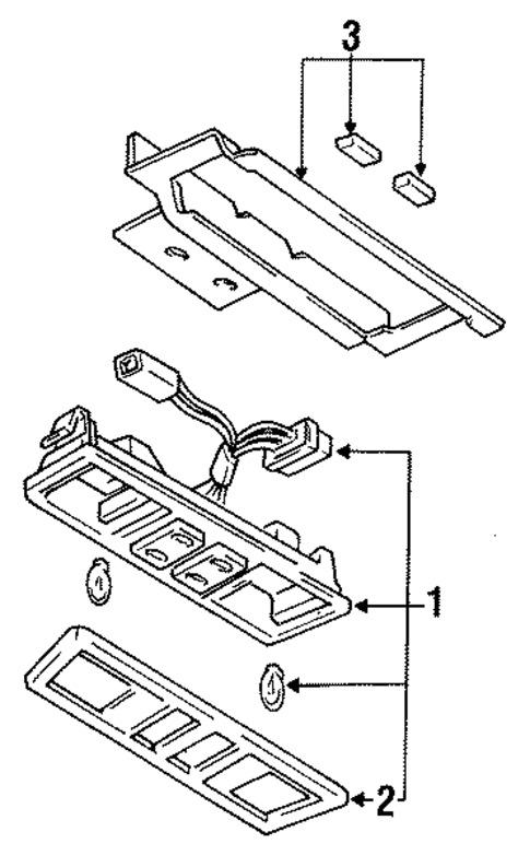 Overhead Console for 1994 Mazda 626 #0