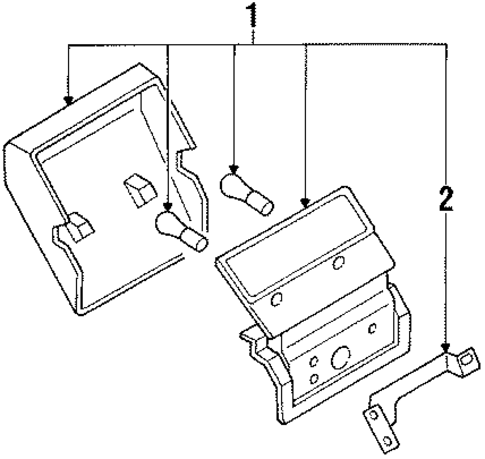 High Mount Lamps for 1987 Nissan Sentra #3