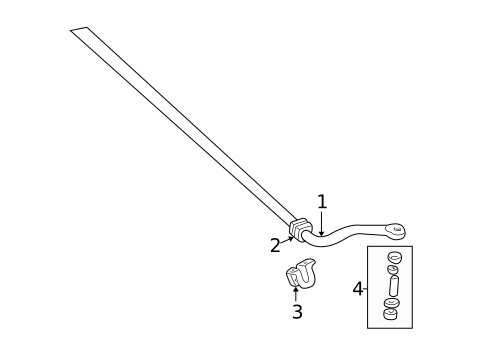 Stabilizer Bar & Components for 1996 Chevrolet K1500 Pickup #2