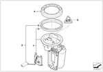 16112755083 - Fuel Supply: Fuel Pump with Fuel Level Sensor for Mini Image