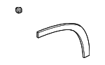 750870E010 - Body: Wheel Opening Molding for Toyota: Highlander Image