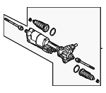 8W1423055AJ - Steering: Steering Gear for Audi: A4, A4 allroad, A4 Quattro, A5 Quattro, A5 Sportback, RS5, RS5 Sportback, S4, S5, S5 Sportback, SQ5 Sportback Image