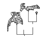 6160450901 - Body: Inner Wheelhouse for Lexus: LS500, LS500h Image