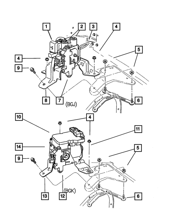 6102666AA - Service Brakes: Push Nut, Mounting for Mopar Image
