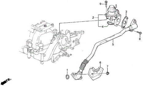 Air Suction Valve (88-90) for 1990 Acura Legend #0