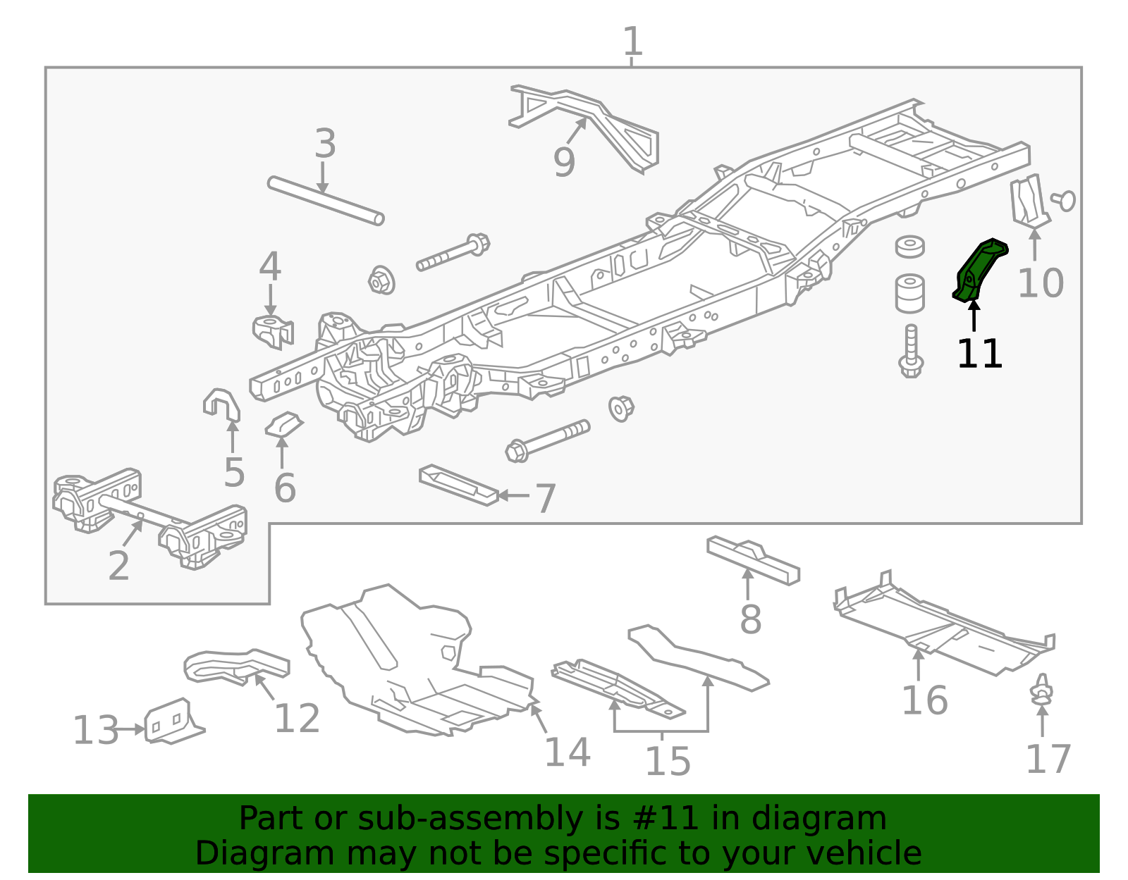 22833947 - High-Quality Rear Spring Rear Hanger Reinforcement for 2014 ...