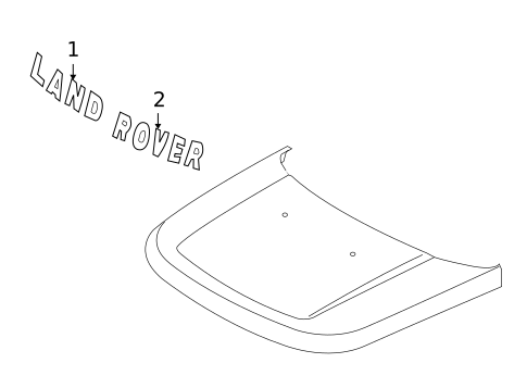 Exterior Trim - Hood for 2009 Land Rover LR2 #0