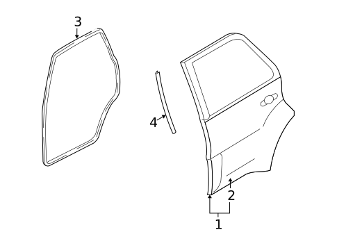 Door & Components for 2009 Mazda Tribute #0