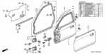 72367SK8000 - Body/Air Conditioning: SEAL, HANDLE HOLE (OUTER) for Honda Image