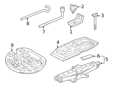 Jack & Components for 2014 Honda Odyssey #0