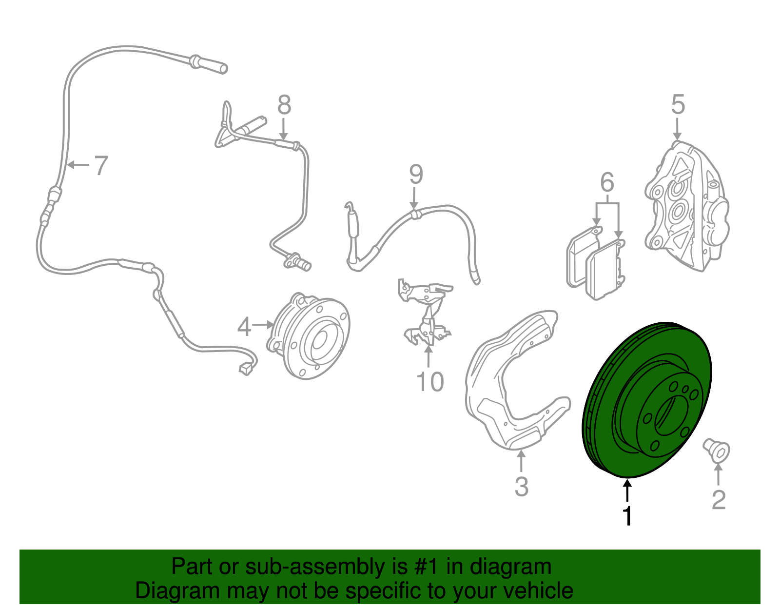 Genuine BMW 34-11-2-284-805 | Front Brake Rotor, Carbon