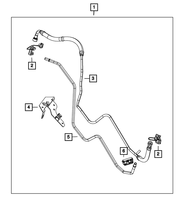 55398662AA - Fuel: Fuel Supply Tube for Mopar Image image