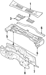 MR179245 - : Cowl Panel for Mitsubishi: Montero Image