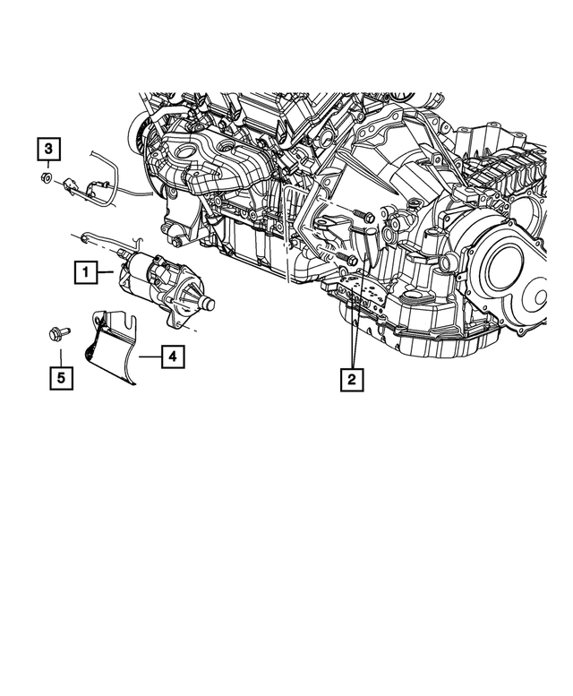 68068623AA - Electrical: Starter Shield for Mopar Image image