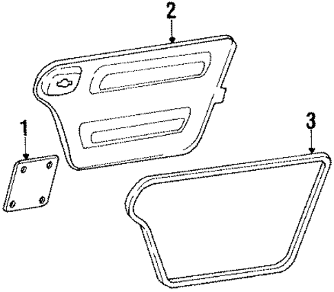 Interior Trim - Quarter Panels for 1994 Isuzu Amigo #0