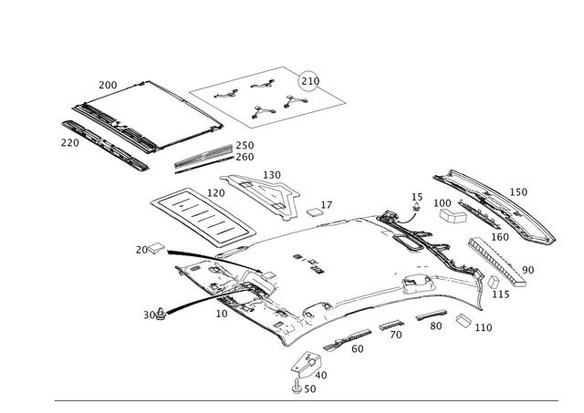 9918698 - Trim and Lining: Cover Clip for Mercedes-Benz Image image