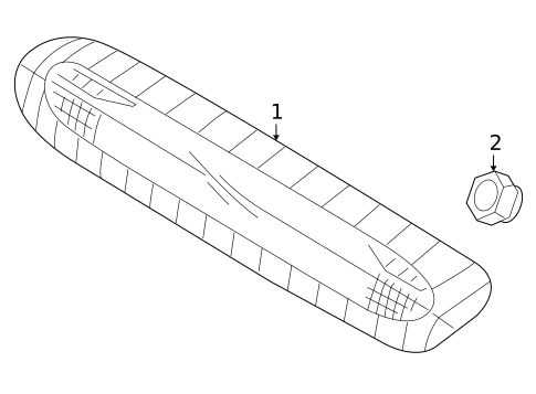 High Mounted Stop Lamp for 2007 Kia Sportage #0