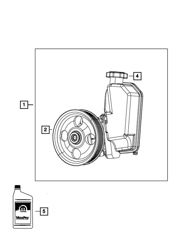 R2129328AD - Steering: Power Steering Pump, Remanufactured for Mopar Image
