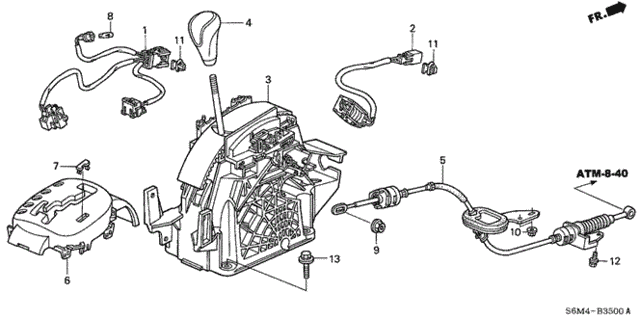 Select Lever for 2005 Acura RSX #0