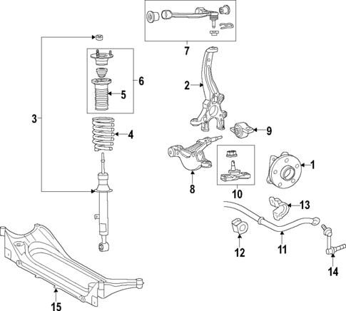 Front Suspension for 2020 Lexus RC F #0