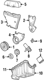 F5RZ6019D - Engine: Inner Timing Cover for Ford Image