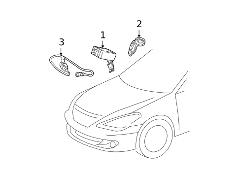 Alarm System for 2007 Toyota Solara #0