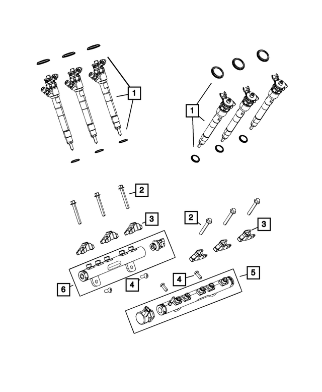 68490022AA - Fuel and Accelerator Pedal: Fuel Injector for Mopar Image