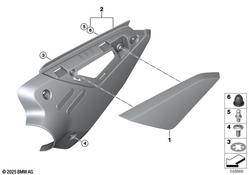Motorcycle Trim Section, Windshield for 2025 BMW-Motorrad R 12 G/S #1