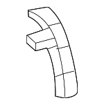 2966823500 - Body: Rail Reinforced Baffle Plate for Mercedes-Benz Image