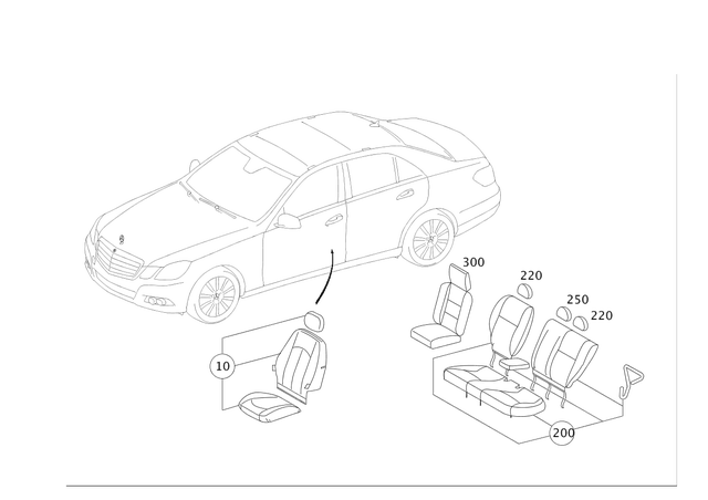 2129700688 - Seat Covers: Slipcover for Mercedes-Benz Image
