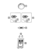 1VF65BD1AC - Electrical: Dome Lamp for Mopar Image