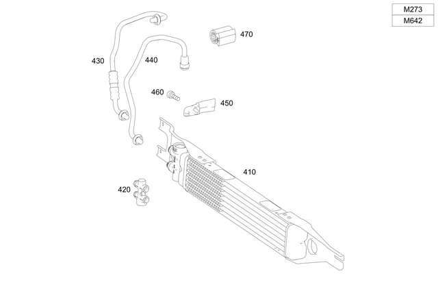 1645002500 - : Oil Cooler for Mercedes-Benz Image