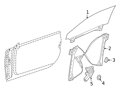 Quarter Window for 2021 Mercedes-Benz C 63 AMG&reg; #1
