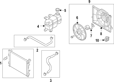 Cooling System for 2019 Hyundai Ioniq #0