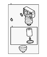 263102S001 - Engine: Filter Assembly for Hyundai: Santa Cruz, Santa Fe, Sonata Image
