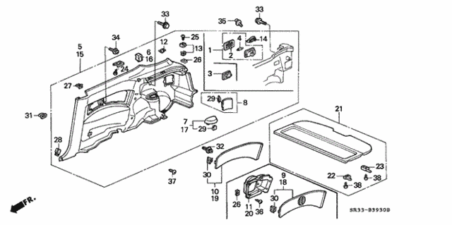 Side Lining for 1995 Honda Civic #0