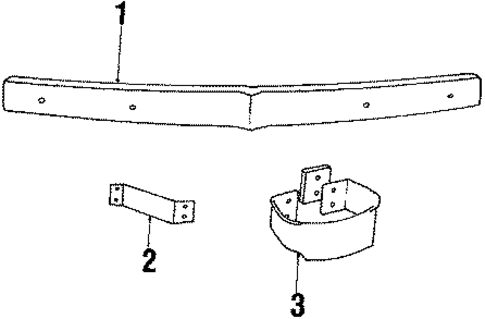 Bumper & Components - Rear for 1985 Jeep CJ7 #0