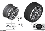 36116896768 - : Disc Wheel Light Alloy Gunmetal Gray for BMW Image