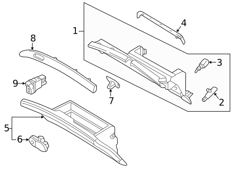 Glove Box for 2002 INFINITI Q45 #0
