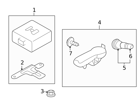 Keyless Entry Components for 2012 Subaru Legacy #0