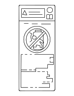 7459678010 - Body: Air Bag Information Label for Scion: iM | Toyota: Avalon, C-HR, Camry, Corolla, Corolla iM, Prius, Prius AWD-e, Prius Prime, RAV4, Sequoia, Sienna Image