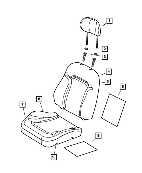 Front Seats and Attaching Parts for 2003 Jeep Liberty #0