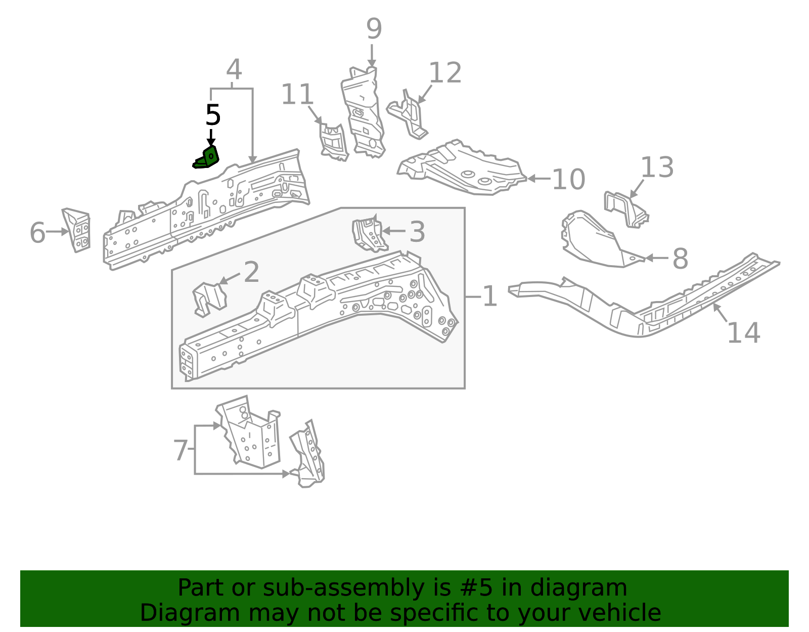 2019-2026 GM Outer Rail Bracket 84210082 | OEM Parts Online