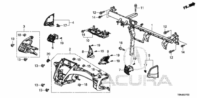 Instrument Panel (Frame) for 2019 Acura NSX #0